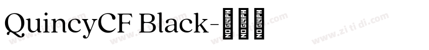 QuincyCF Black字体转换